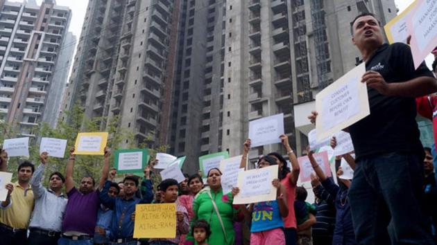 The Insolvency and Bankruptcy Code (IBC) puts homebuyers right at the bottom of list of creditors. (HT Photo)