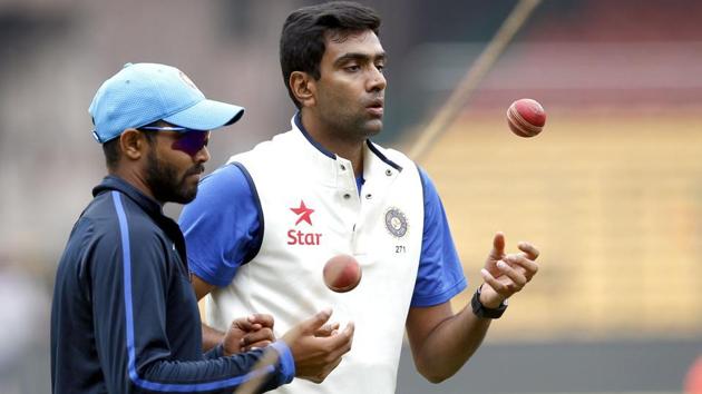 R Ashwin and Ravindra Jadeja have been left out of the Indian cricket team’s limited overs squad yet again.(HT Photo)