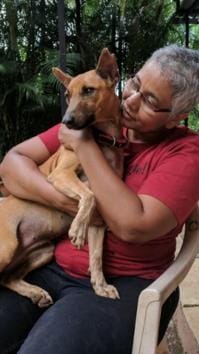 Manjiri Patwardhan, pet owner and an animal activist with her pet dog. (HT Photo) Manjiri Patwardhan, pet owner and an animal activist with her pet dog. (HT Photo)