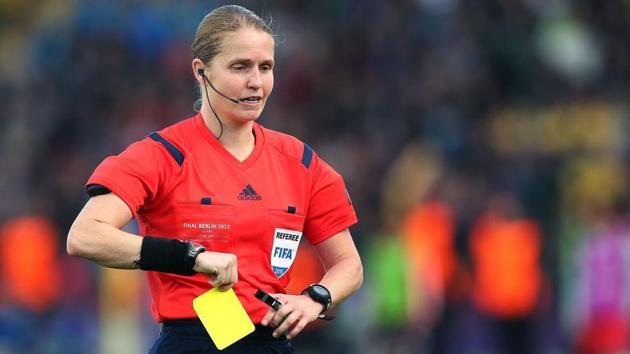 Esther Staubli, in course of officiating the Japan-New Caledonia match, became the first female referee in 16 years at the FIFA U-17 World Cup. (Twitter/ General Knowledge) Esther Staubli, in course of officiating the Japan-New Caledonia match, became the first female referee in 16 years at the FIFA U-17 World Cup. (Twitter/ General Knowledge)