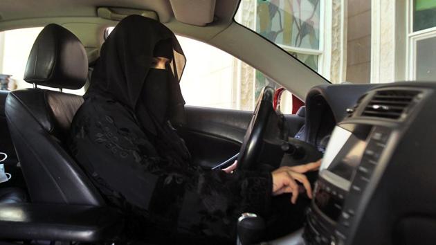 A woman drives a car in Saudi Arabia. Saudi Arabia is committed to the Sustainable Development Goal of gender equality and is making significant strides in this domain (File Photo)(REUTERS) A woman drives a car in Saudi Arabia. Saudi Arabia is committed to the Sustainable Development Goal of gender equality and is making significant strides in this domain (File Photo)(REUTERS)