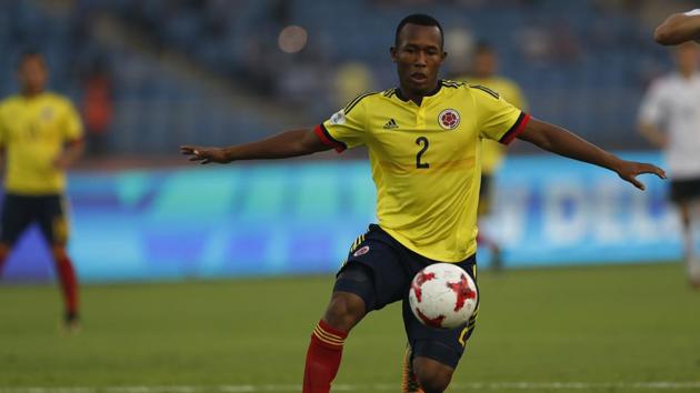 Colombia tried to build pressure and get back in the contest but they encountered some good German defending. (AP)