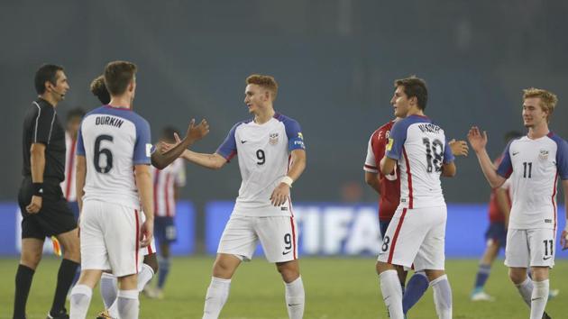 The USA football team put up a fabulous display against Paraguay as they defeated them 5-0 to enter the quarter-final of the FIFA U-17 World Cup. (AP)