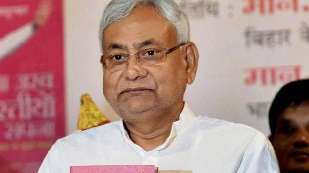 Bihar chief minister Nitish Kumar releases the Hindi version book of ‘Sawa Arab Bhartiyo Ka Sapna’ at Ravindra Bhawan in Patna on Sunday. (PTI Photo) Bihar chief minister Nitish Kumar releases the Hindi version book of ‘Sawa Arab Bhartiyo Ka Sapna’ at Ravindra Bhawan in Patna on Sunday. (PTI Photo)