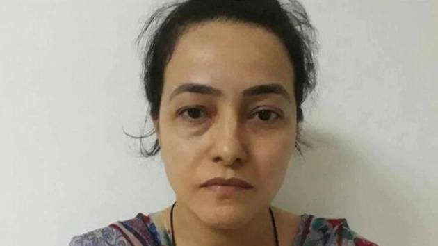 Honeypreet was arrested on October 3 for inciting violence in Panchkula on August 25 after conviction of Ram Rahim by the CBI court here. (HT File) Honeypreet was arrested on October 3 for inciting violence in Panchkula on August 25 after conviction of Ram Rahim by the CBI court here. (HT File)