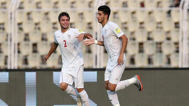 Two early goals were enough to send Iran through to the quarter-finals of the FIFA U-17 World Cup and set up a clash with Spain. (Twitter/FIFA) Two early goals were enough to send Iran through to the quarter-finals of the FIFA U-17 World Cup and set up a clash with Spain. (Twitter/FIFA)