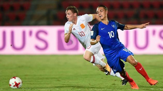 Abel Ruiz scored a 90th minute penalty to send France through to the quarter-finals of FIFA U-17 World Cup. (TwitterFIFA) Abel Ruiz scored a 90th minute penalty to send France through to the quarter-finals of FIFA U-17 World Cup. (TwitterFIFA)
