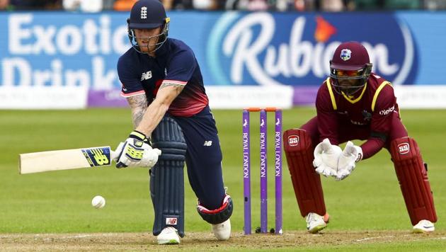 England's Ben Stokes plays a shot as West Indies' Shai Hope (R) keeps wicket during the third ODI at the Brightside Ground in Bristol on September 24, 2017. Stokes was arrested following a fight outside a Bristol pub. (AFP) England's Ben Stokes plays a shot as West Indies' Shai Hope (R) keeps wicket during the third ODI at the Brightside Ground in Bristol on September 24, 2017. Stokes was arrested following a fight outside a Bristol pub. (AFP)