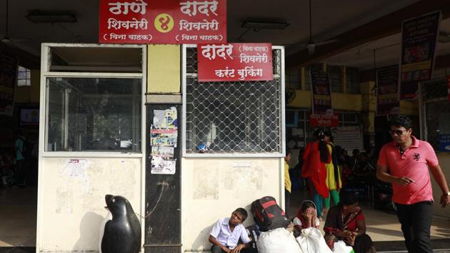 Passengers coming from various parts of the states, who were in Pune to get on connecting buses were also seen waiting at Swargate bus depot on Tuesday. (Rahul Raut/HT PHOTO) 