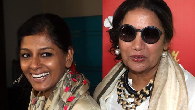 Nandita Das and Shabana Azmi attend the Oxfam Best Film on Gender Equality award at Jio MIMI film festival in Mumbai on October 16, 2017. (AFP) Nandita Das and Shabana Azmi attend the Oxfam Best Film on Gender Equality award at Jio MIMI film festival in Mumbai on October 16, 2017. (AFP)