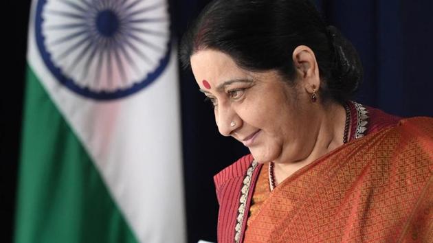 External affairs minister Sushma Swaraj(Reuters File Photo)