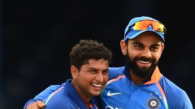 Kuldeep Yadav (left) played a big part in Virat Kohli-led Indian cricket team’s 4-1 win over Australia cricket team, but many believe the real test will come in tours of South Africa and England. (AFP) Kuldeep Yadav (left) played a big part in Virat Kohli-led Indian cricket team’s 4-1 win over Australia cricket team, but many believe the real test will come in tours of South Africa and England. (AFP)