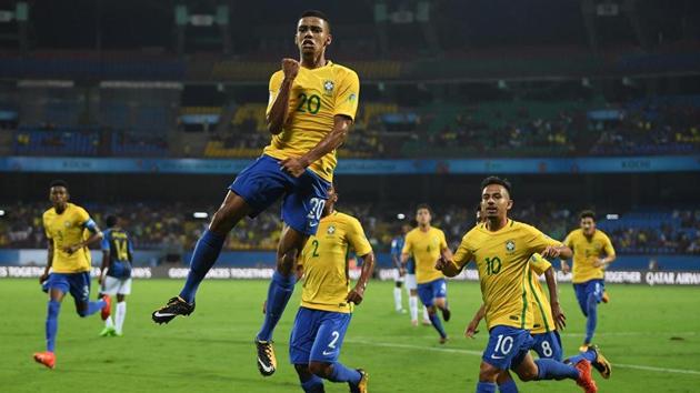 Brazil defeated Honduras to reach the FIFA U-17 World Cup quarterfinals. (TWITTER)