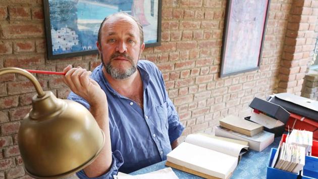 Author William Dalrymple first came to India on January 26, 1984. His works on the history of India are globally acclaimed.(Mayank Austen Soofi/HT Photo)