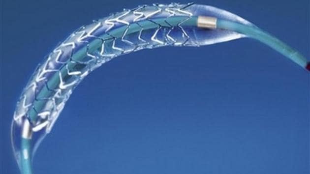 A coronary stent is a tube-shaped device placed in the coronary arteries that supply blood to the heart. (AP File Photo) A coronary stent is a tube-shaped device placed in the coronary arteries that supply blood to the heart. (AP File Photo)