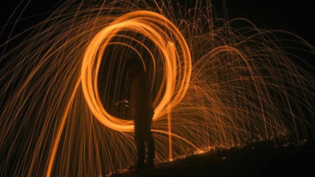 This light distortion is then captured by a DSLR camera or any camera whose aperture, ISO  and shutter speed can be altered manually. (Pratham Gokhale/HT Photo) 