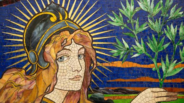 Peace, a stained glass work by Hungarian artist Miksa Roth. (Photo courtesy Hungarian Information and Cultural Centre) Peace, a stained glass work by Hungarian artist Miksa Roth. (Photo courtesy Hungarian Information and Cultural Centre)