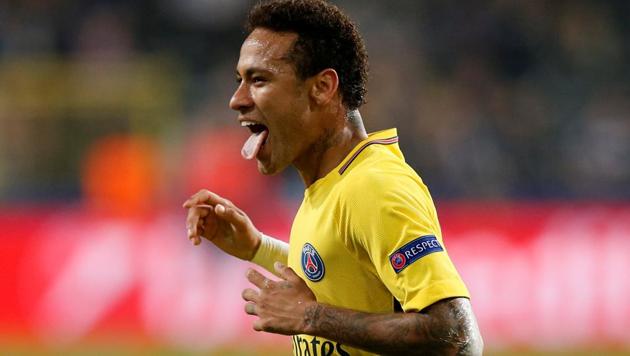 Paris Saint-Germain’s Neymar celebrates scoring his team’s third goal vs Anderlecht in a Champions League match in Brussels on October 18, 2017. Neymar has been fined for using legal manoeuvres to avoid paying taxes, a Brazilian court has ruled. (REUTERS) Paris Saint-Germain’s Neymar celebrates scoring his team’s third goal vs Anderlecht in a Champions League match in Brussels on October 18, 2017. Neymar has been fined for using legal manoeuvres to avoid paying taxes, a Brazilian court has ruled. (REUTERS)