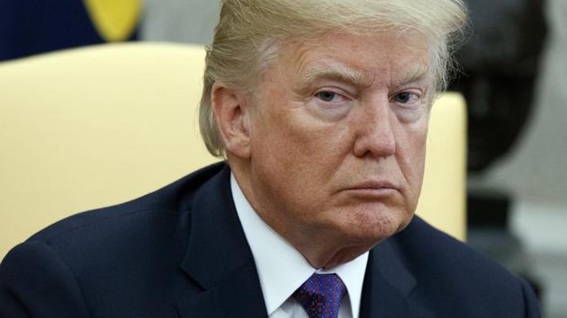 US President Donald Trump in the Oval Office of the White House, Thursday, Oct. 19, 2017, in Washington. (AP) US President Donald Trump in the Oval Office of the White House, Thursday, Oct. 19, 2017, in Washington. (AP)
