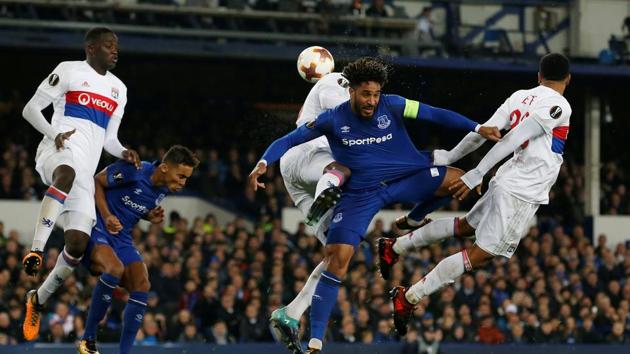 Everton’s torrid start to the season continued as they crashed to a 2-1 defeat to Lyon in a UEFA Europa League clash at Goodison Park. (REUTERS) Everton’s torrid start to the season continued as they crashed to a 2-1 defeat to Lyon in a UEFA Europa League clash at Goodison Park. (REUTERS)