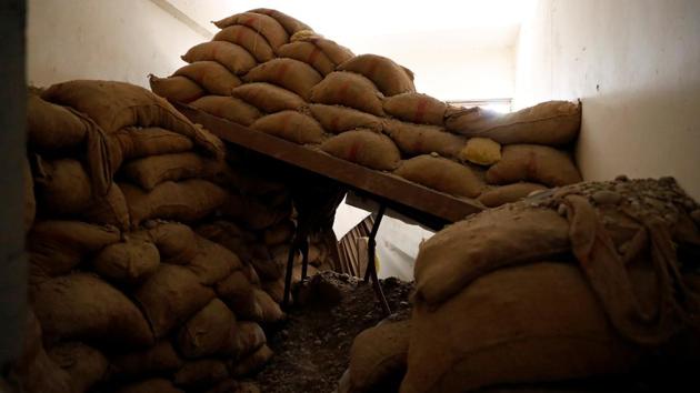 A view of a bunker of the Islamic State under the stadium in Raqqa, Syria on October 18, 2017. In Raqqa, the city hospital and the stadium were the final strongholds of the group and used as jails and torture facilities, also housing civilians being used as human shields. (Erik De Castro / REUTERS)
