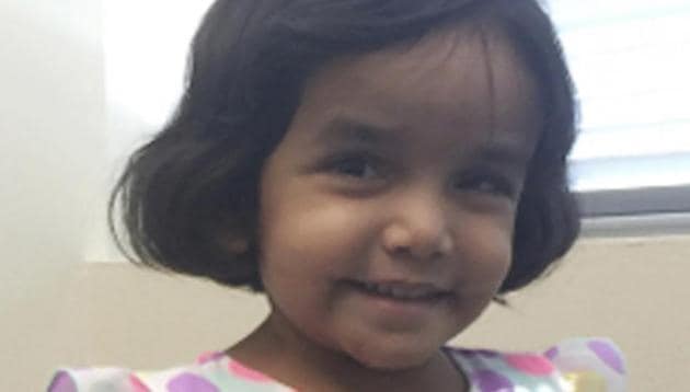 This undated photo provided by the Richardson Texas Police Department shows 3-year-old Sherin Mathews. Authorities are searching for the girl who went missing over the weekend when her father allegedly made her stand outside in the middle of the night as punishment for not drinking her milk. (AP) This undated photo provided by the Richardson Texas Police Department shows 3-year-old Sherin Mathews. Authorities are searching for the girl who went missing over the weekend when her father allegedly made her stand outside in the middle of the night as punishment for not drinking her milk. (AP)