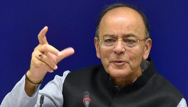 Union Finance Minister Arun Jaitley addressing media after the 22nd meeting of the Goods and Services Tax (GST) Council, in New Delhi on October 6, 2017. (PTI) Union Finance Minister Arun Jaitley addressing media after the 22nd meeting of the Goods and Services Tax (GST) Council, in New Delhi on October 6, 2017. (PTI)