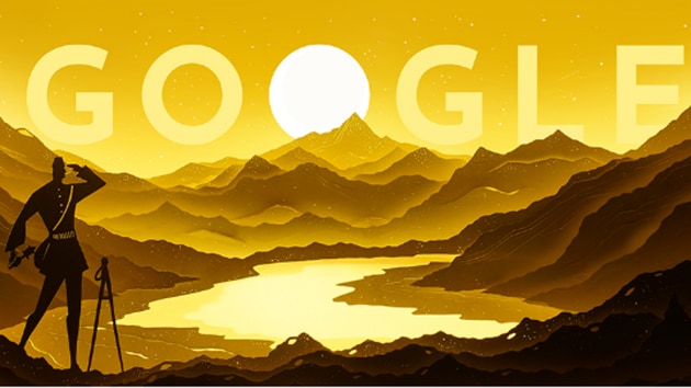 The Google doodle featured an illustration of the 19th century Indian explorer Nain Singh Rawat.(Google)