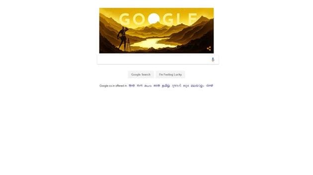 The Doodle marks what would have been Rawat’s 187th birthda (Google) The Doodle marks what would have been Rawat’s 187th birthda (Google)