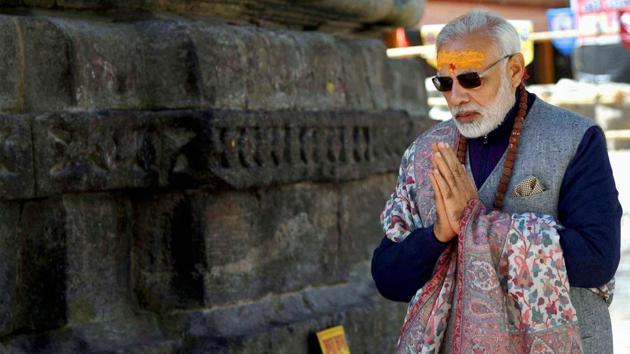 Prime Minister Narendra Modi offered prayers at Kedarnath in Uttarakhand on Friday having spent Diwali with BSF Jawans a day earlier in Gurez valley. (PTI) Prime Minister Narendra Modi offered prayers at Kedarnath in Uttarakhand on Friday having spent Diwali with BSF Jawans a day earlier in Gurez valley. (PTI)