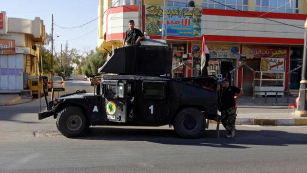 A vehicle of the Iraqi Federal police is seen on a street in Kirkuk, Iraq October 19, 2017. Picture taken October 19, 2017.(Reuters File Photo)