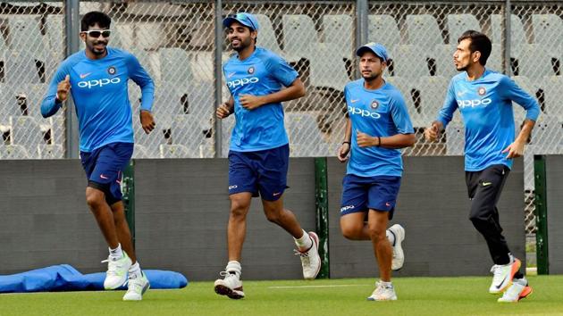 Jasprit Bumrah, Bhuvneshwar Kumar, Kuldeep Yadav and Yuzvendra Chahal have been the key to India’s splendid runs in ODIs. (PTI)