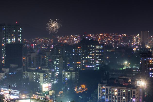 The Mumbai skyline as seen from Bhandup on Saturday. (Pratik Chorge/HT Photo) The Mumbai skyline as seen from Bhandup on Saturday. (Pratik Chorge/HT Photo)
