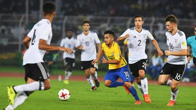 The goal saw Germany tighten their grip on the match. (AFP) The goal saw Germany tighten their grip on the match. (AFP)