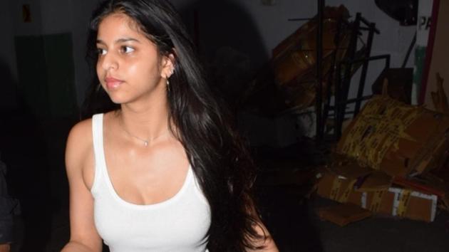 Actor Shah Rukh Khan's daughter Suhana Khan seen at PVR Premiere, Juhu in Mumbai. (IANS)