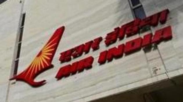 The Air India logo is seen on the facade of its office building in Mumbai, India, July 7, 2017. Picture taken July 7, 2017. REUTERS/Danish Siddiqui/Files (Reuters File Photo) The Air India logo is seen on the facade of its office building in Mumbai, India, July 7, 2017. Picture taken July 7, 2017. REUTERS/Danish Siddiqui/Files (Reuters File Photo)