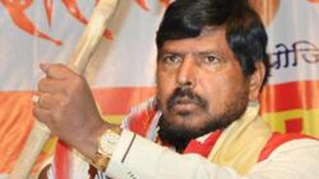Union minister Ramdas Athawale at a function organised by a Dalit group in Karad, Maharashtra. (PTI FILE) Union minister Ramdas Athawale at a function organised by a Dalit group in Karad, Maharashtra. (PTI FILE)
