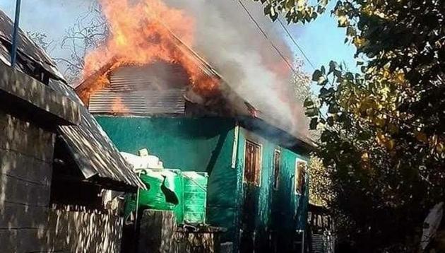Suspected militants gunned down a PDP worker in Shopian, and a day later set his house ablaze. (Photo by special arrangement) Suspected militants gunned down a PDP worker in Shopian, and a day later set his house ablaze. (Photo by special arrangement)
