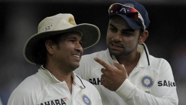 Sachin Tendulkar believes that Virat Kohli’s aggression has helped the current Indian cricket team.(AFP/Getty Images)