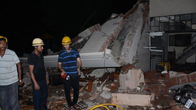 Owner Ajit chaudhary’s neighbour Hem Raj Sharma was the first casualty of the blast on Friday. (HT File) Owner Ajit chaudhary’s neighbour Hem Raj Sharma was the first casualty of the blast on Friday. (HT File)
