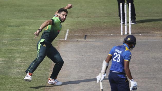 Usman Khan picked up five wickets in a space of 21 balls as his 5/34 bowled Sri Lanka out for 103 in the Sharjah ODI. (AP) Usman Khan picked up five wickets in a space of 21 balls as his 5/34 bowled Sri Lanka out for 103 in the Sharjah ODI. (AP)