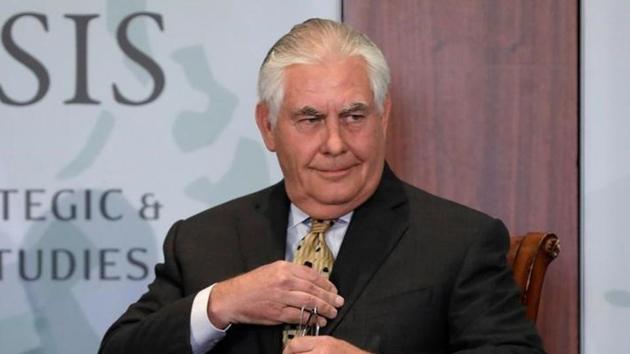 US Secretary of State Rex Tillerson arrives to deliver remarks on Relationship with India for the Next Century at the Center for Strategic and International Studies (CSIS) in Washington, US, October 18, 2017. (Reuters Photo) US Secretary of State Rex Tillerson arrives to deliver remarks on Relationship with India for the Next Century at the Center for Strategic and International Studies (CSIS) in Washington, US, October 18, 2017. (Reuters Photo)