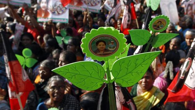 Supporters of All India Anna Dravida Munetra Khazhgam (AIADMK). (Reuters File photo) Supporters of All India Anna Dravida Munetra Khazhgam (AIADMK). (Reuters File photo)