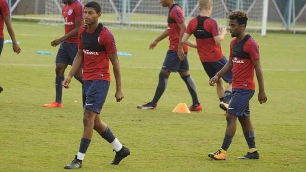Rhian Brewster, who scored a hattrick against USA, will be key for England. (SAMIR JANA/HT Photo)