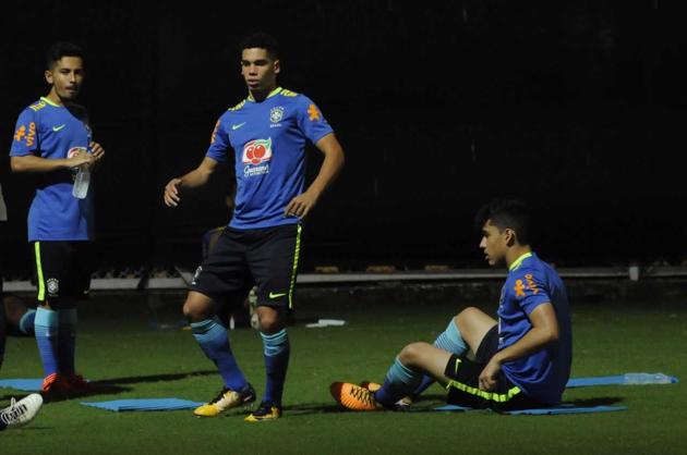Brazil face England in the first FIFA U-17 World Cup semifinal encounter in Kolkata on Wednesday. (SAMIR JANA/HT PHOTO) Brazil face England in the first FIFA U-17 World Cup semifinal encounter in Kolkata on Wednesday. (SAMIR JANA/HT PHOTO)
