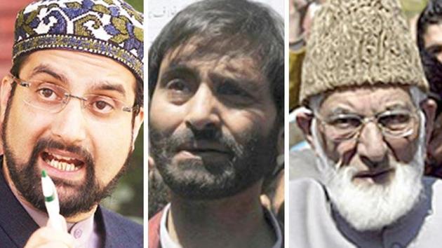 Separatist leaders Mirwaiz Umar Farooq, Yasin Malik, Syed Ali Shah Geelani have called for a shutdown on October 27, the 71st anniversary of the day in 1947 when Indian soldiers landed in Kashmir to repulse invading Pakistani tribesmen. (Agencies) Separatist leaders Mirwaiz Umar Farooq, Yasin Malik, Syed Ali Shah Geelani have called for a shutdown on October 27, the 71st anniversary of the day in 1947 when Indian soldiers landed in Kashmir to repulse invading Pakistani tribesmen. (Agencies)