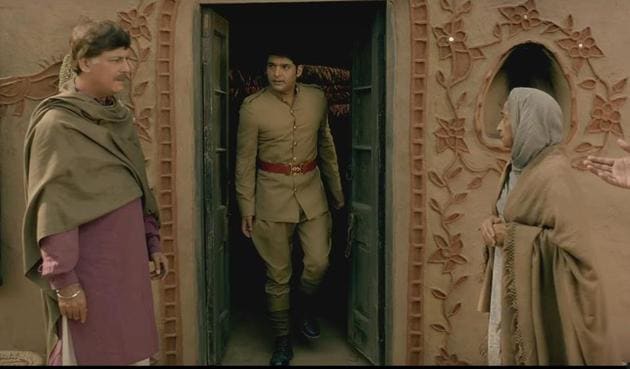 Kapil Sharma in a still from the first trailer of Firangi. Kapil Sharma in a still from the first trailer of Firangi.