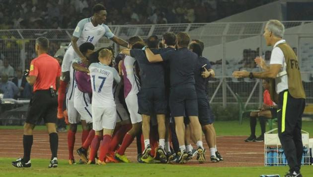England started brilliantly with the first goal coming within the first 10 minutes. (SAMIR JANA/HT PHOTO) England started brilliantly with the first goal coming within the first 10 minutes. (SAMIR JANA/HT PHOTO)