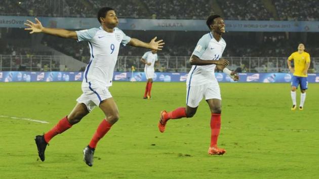 Rhian Brewster is a part of the Liverpool FC youth setup. (SAMIR JANA/HT PHOTO) Rhian Brewster is a part of the Liverpool FC youth setup. (SAMIR JANA/HT PHOTO)