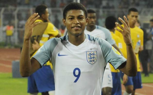 Rhian Brewster is the top scorer of the tournament with 7 goals. (SAMIR JANA/HT PHOTO) Rhian Brewster is the top scorer of the tournament with 7 goals. (SAMIR JANA/HT PHOTO)
